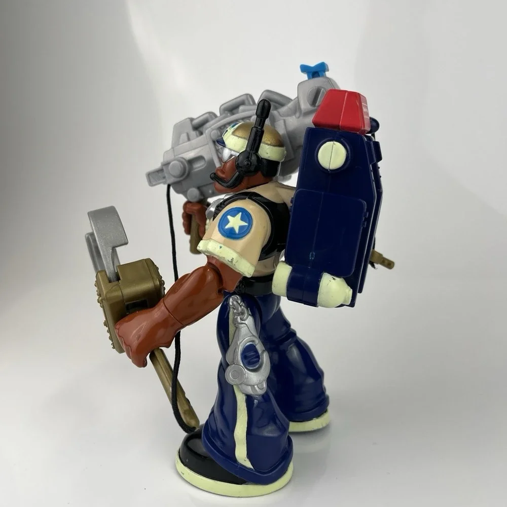 2000 Fisher Price Rescue Heroes Night Squad Police Officer Jake‎ Justice